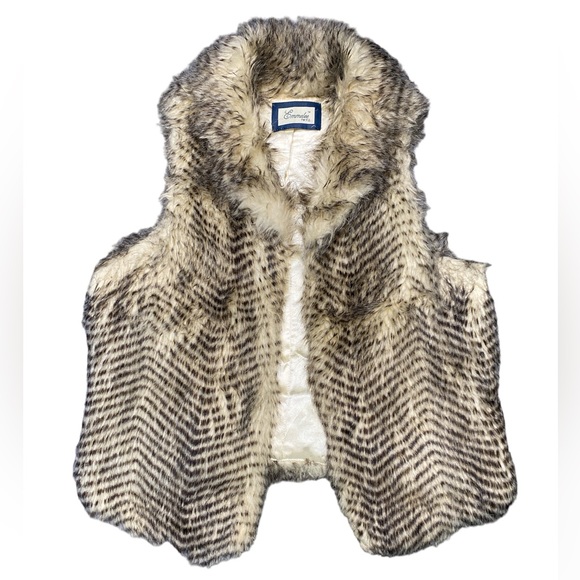 EMMELEE | Vintage Faux Fur Vest Size Small - Picture 1 of 6